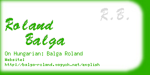 roland balga business card